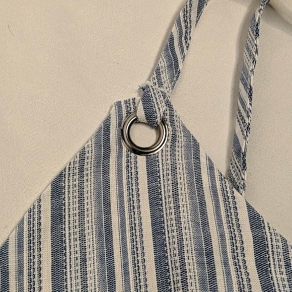 DOE & RAE Ruffle Hem Dress With Tie Straps ~ NWOT - Picture 10 of 16